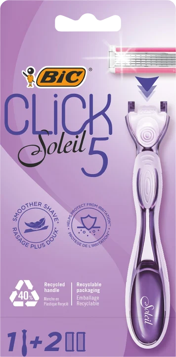 BIC Click 5 Soleil Rakhyvel för Kvinnor 1+2 BIC