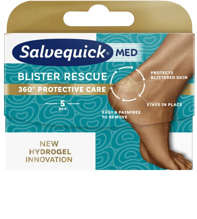 Salvequick MED Blister Rescue Original skoskavsplåster 5 st Salvequick