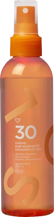 Hjärtats Solspray Transparent SPF30 Oparfymerad 200 ml Hjärtats