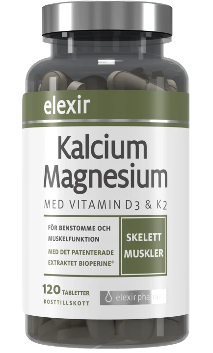 Elexir Kalcium Magnesium 120 tabletter Elexir Pharma