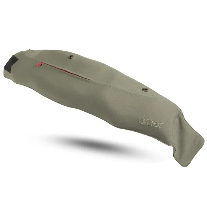 Ovaer Nackkudde med Huva Khaki Green Ovaer