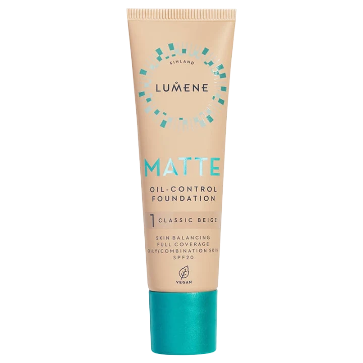 Lumene Matte Oil-Control Foundation SPF 20 30 ml  1 Classic Beige Lumene