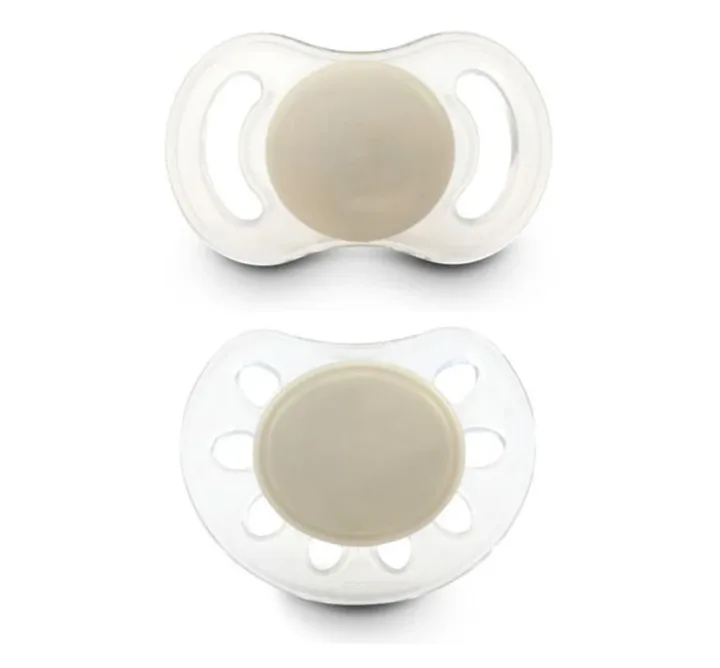 Esska Newborn Napp  +0-2 månader 2-pack Off White Esska