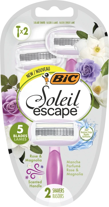 BIC Soleil Escape Rakhyvlar för Kvinnor 2-pack BIC