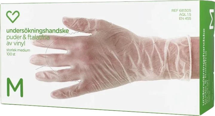 Hjärtats undersökningshandske 100 st M Hjärtats