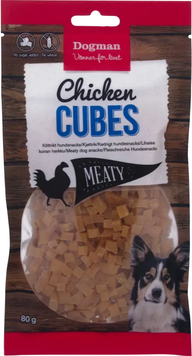Dogman Chicken Cubes 80 g Dogman