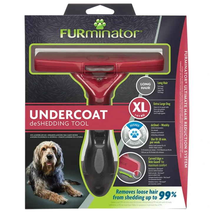 FURminator Undercoat DeShedding Tool Hund Långhårig XL FURminator