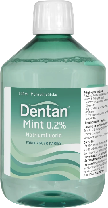 Dentan Mint munskölj 0,2 % 500 ml Dentan