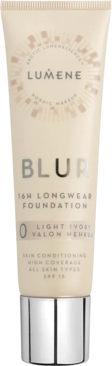 Lumene Blur 16h Longwear Foundation SPF 15, 30 ml Light Ivory Lumene