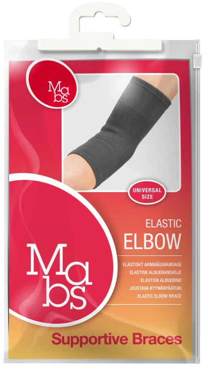 Mabs Elastiskt armbågsbandage Universal Svart Mabs