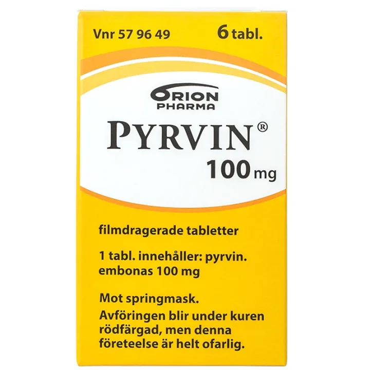 Pyrvin 100 mg, 6 tabletter Pyrvin