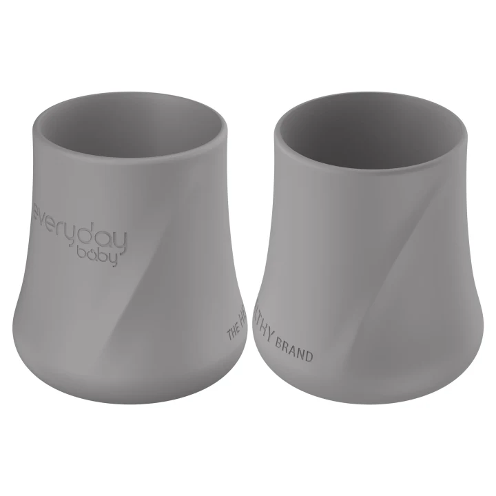 Everyday Baby Silikonmugg Quiet Grey 2-pack Everyday Baby