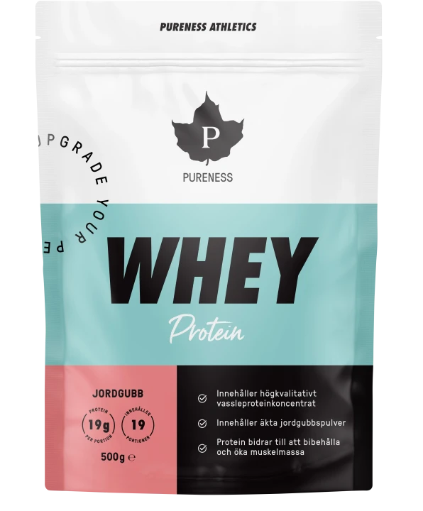 Pureness Athletics Whey Protein Jordgubb 500 g Pureness