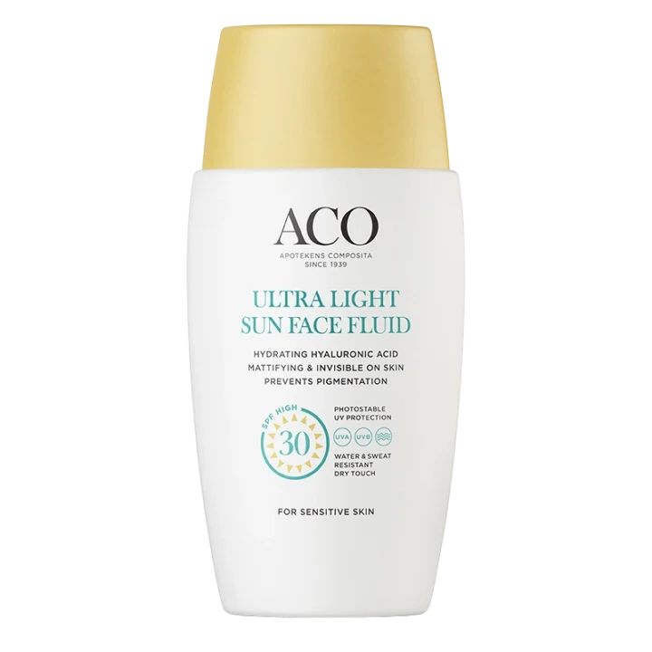 ACO Ultra Light Sun Face Fluid SPF30 40 ml ACO