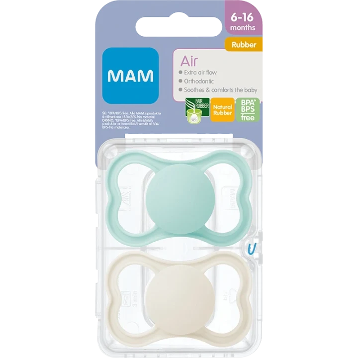 MAM Air Natural Rubber Neutral 6-16 mån Mam