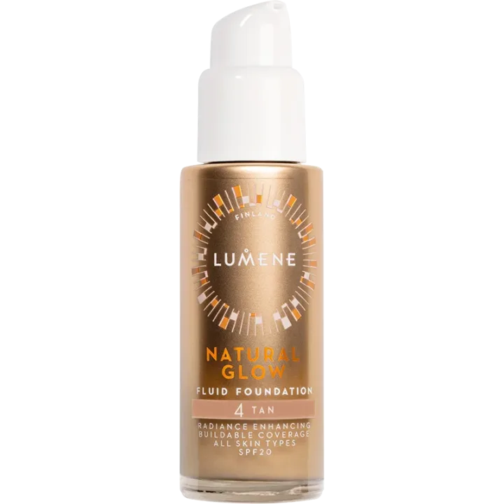 Lumene Natural Glow Fluid Foundation SPF 20, 30 ml 4 Tan Lumene