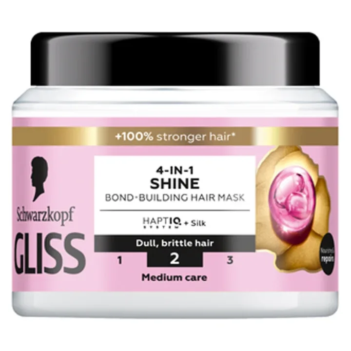 Schwarzkopf Gliss 4-In-1 Shine Bond-Building Hair Mask 400 ml Schwarzkopf
