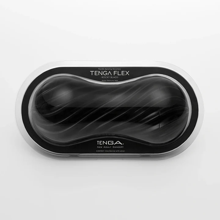 Tenga Flex Rocky Black Onanihjälpmendel för män Tenga