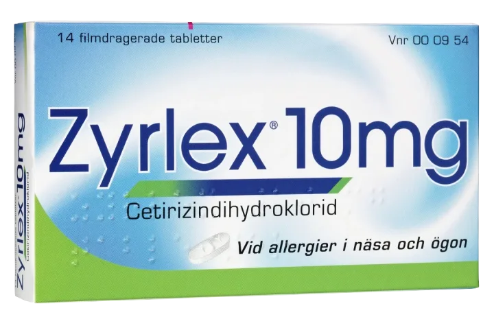 Zyrlex filmdragerad tablett 10 mg 14 st Zyrlex