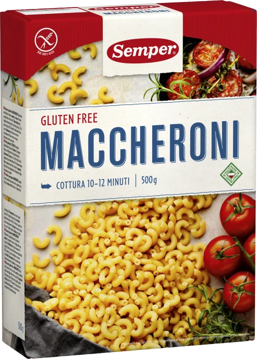 Semper glutenfria Maccheroni 500 g Semper