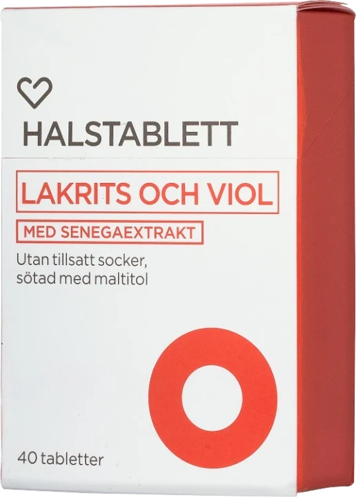 Hjärtats halstablett med senegaextrakt 40 st Hjärtats