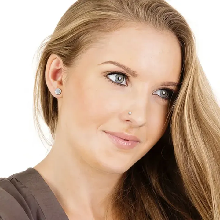 Blomdahl Nässmycke Bezel Crystal Silver 3 mm Blomdahl