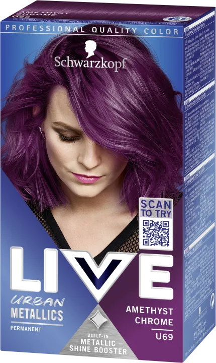 Schwarzkopf Live Intense Color Hårfärg U69 Amethyst Chrome Schwarzkopf