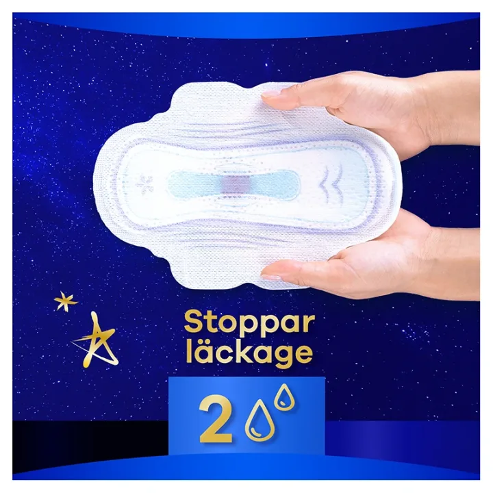 Always Ultra Secure Night Stl 4 Bindor Med Vingar 16 st Always