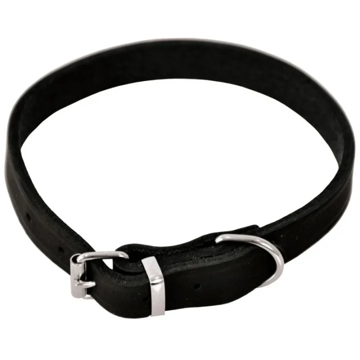 Dogman Halsband Läder Svart 14 mm x 35 cm Dogman