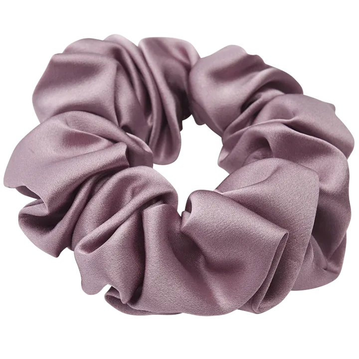 Lenoites Mulberry Silk Scrunchie Purple Lenoites