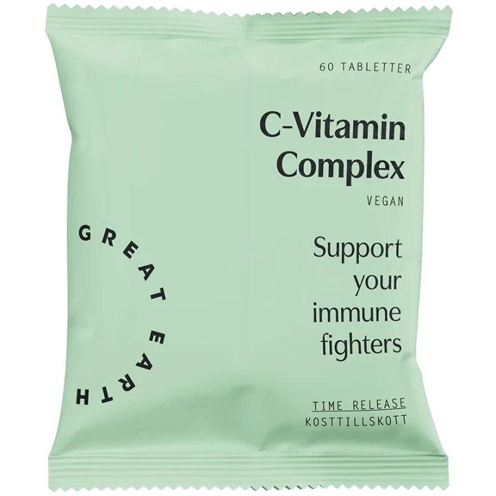 Great Earth C-Vitamin Complex refill 60 tabletter Great Earth