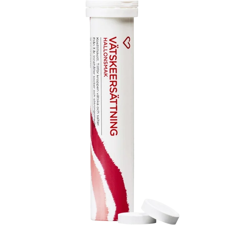 Hjärtats Vätskeersättning Hallon Brustablett 18 st Hjärtats