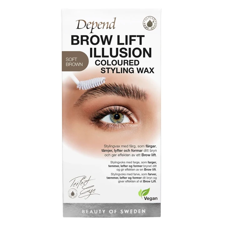 Depend Perfect Eye Brow Illusion Wax  Soft Brown Depend