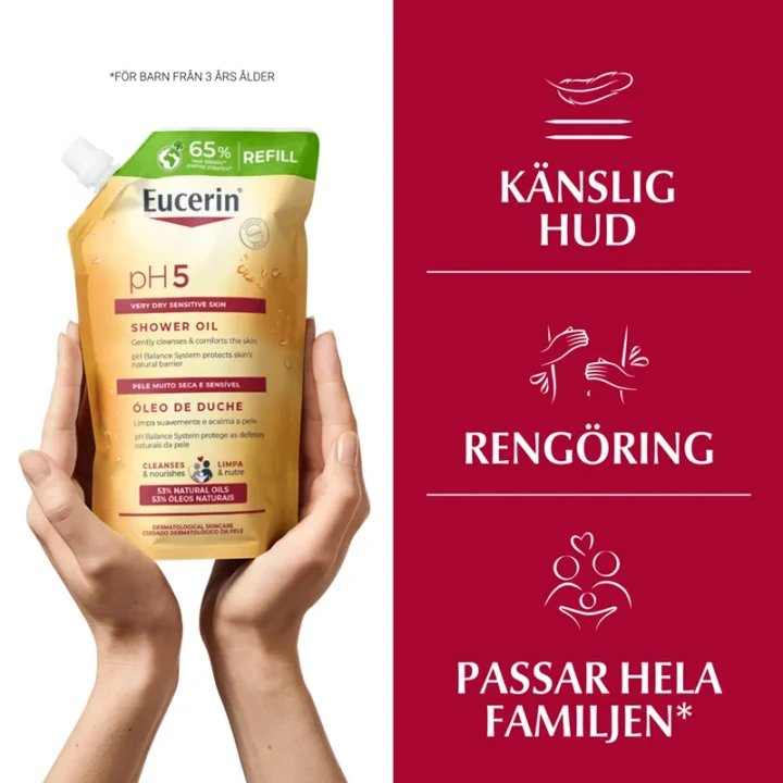 Eucerin pH5 Shower Oil parfymerad refill 400 ml Eucerin
