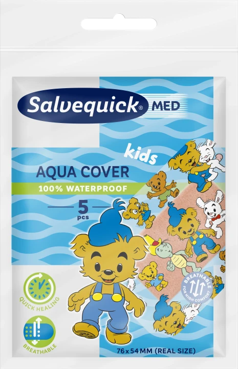 Salvequick MED Aqua Cover Kids 5 st Salvequick