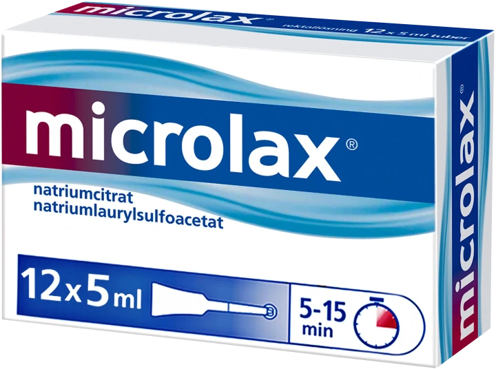 Microlax rektallösning tub 12 x 5 ml Microlax