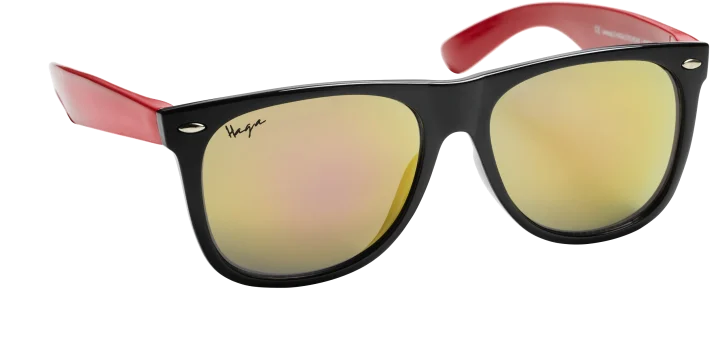 Haga Eyewear Barnsolglas Trixie Black/Red Mirror Lens 1par Haga Optik