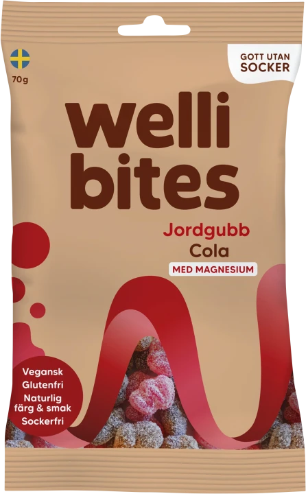 Wellibites Jordgubb & Cola 70g Wellibites