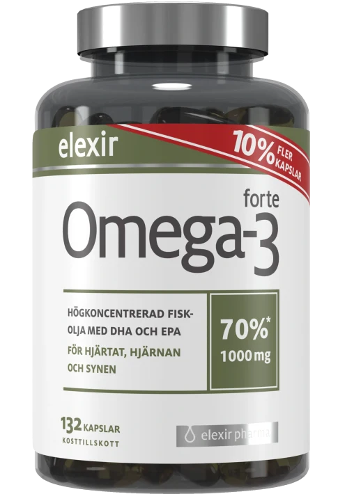 Elexir Omega-3 Forte 1000 mg 132 kapslar Elexir Pharma