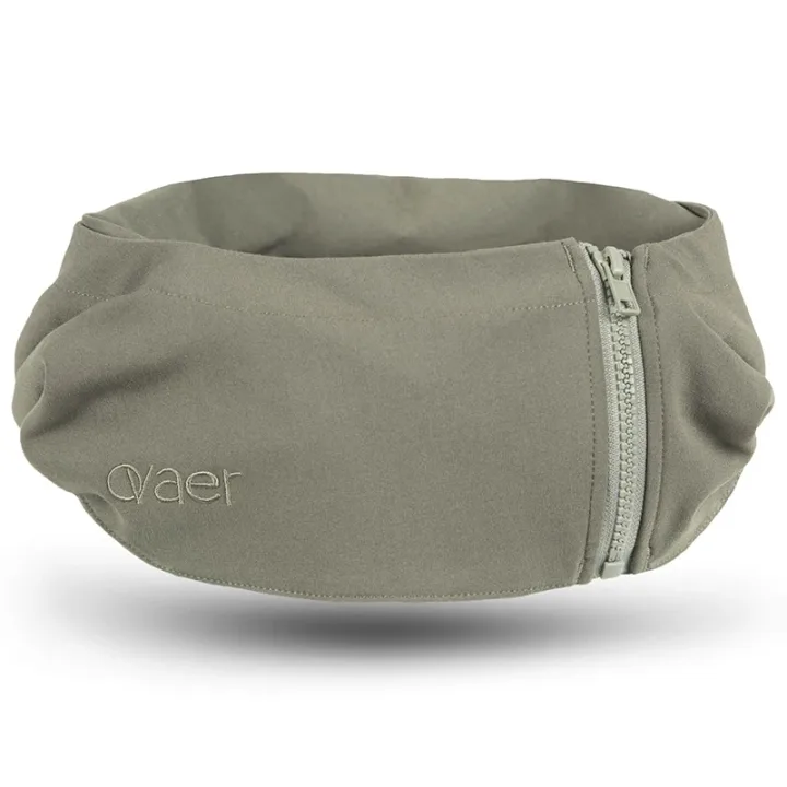Ovaer Nackkudde med Huva Khaki Green Ovaer