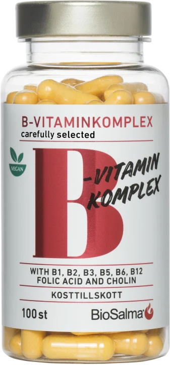 BioSalma B-vitaminkomplex Carefully Selected 100 kapslar BioSalma