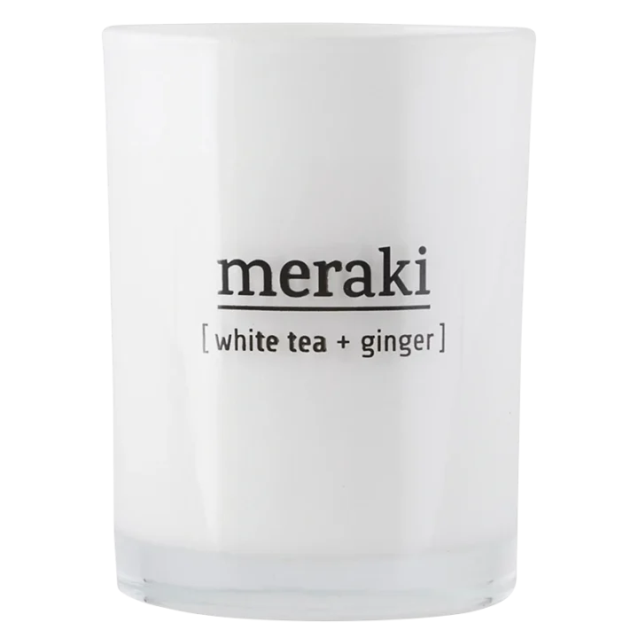 Meraki Doftljus, White Tea & Ginger 220 g Meraki