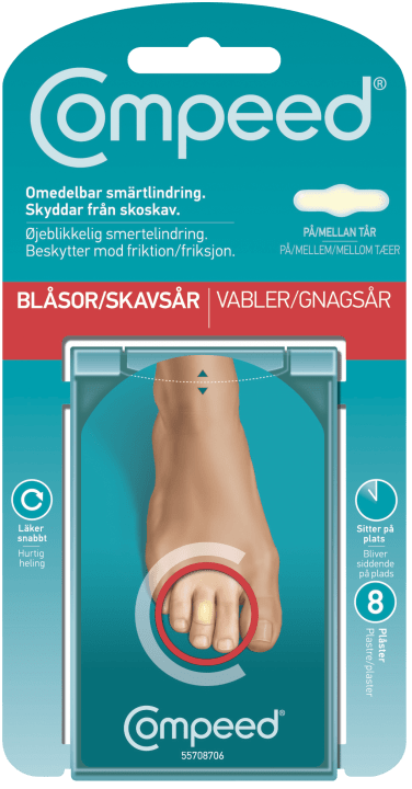 Compeed On Toes Skavsårsplåster 8 st Compeed
