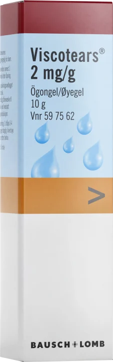 Viscotears ögongel 2 mg/g 10 g Viscotears