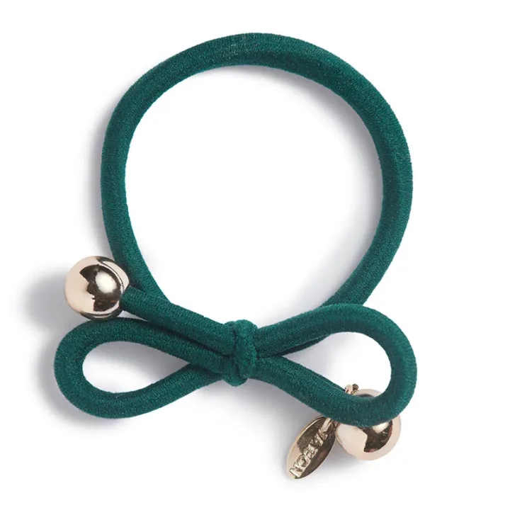 Ia Bon Hair Tie Gold Bead hårsnodd Dark Green Ia Bon