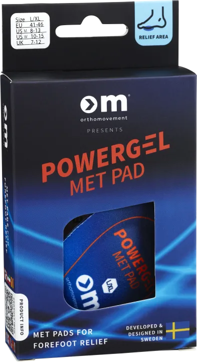 Ortho Movement Powergel Met Pad L/XL Ortho Movement