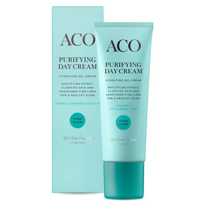 ACO Face Pure Glow Purifying Day Cream Parfymerad 50 ml ACO