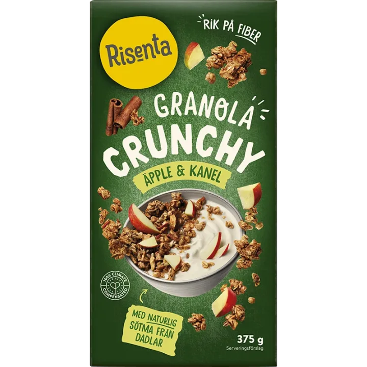 Risenta Granola Äpple Kanel 375 g Risenta