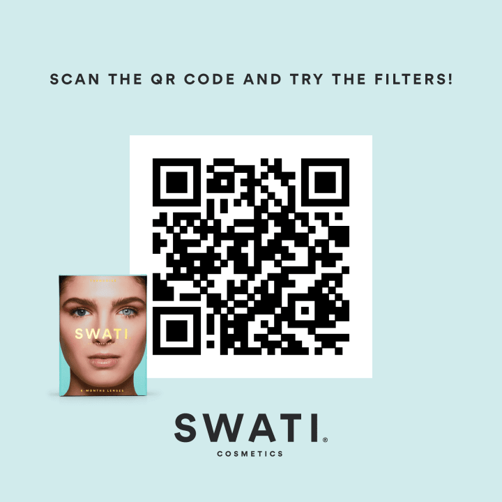 SWATI Cosmetics 1 Month Turquoise färgade linser Swati