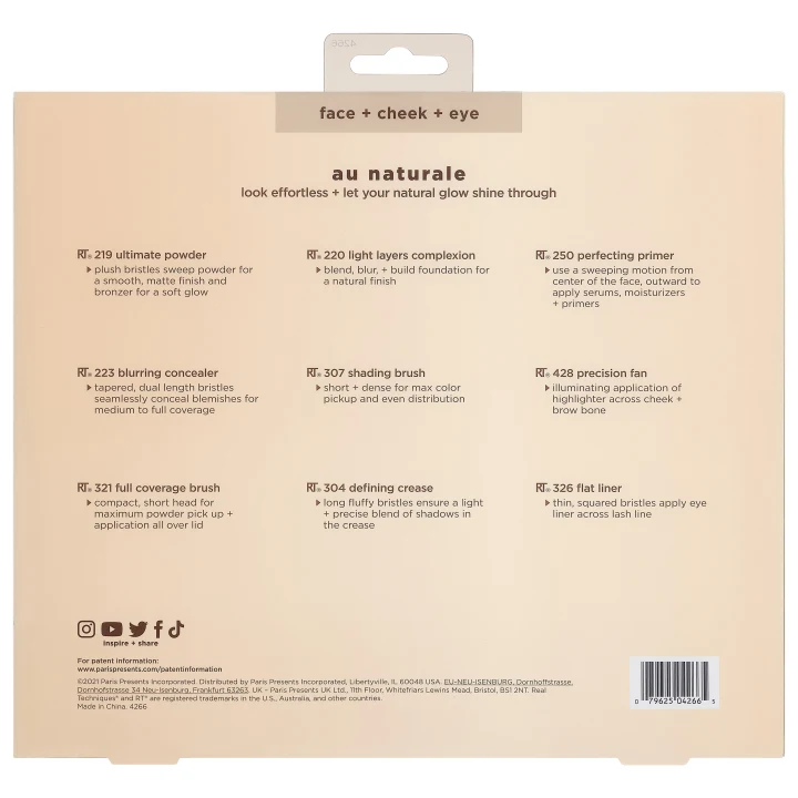 Real Techniques Au Naturel Complete Brush Kit Real Techniques